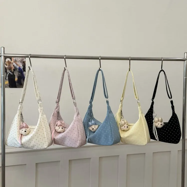 Tas Selempang Wanita Bahan PU Sintetis Tekstur Anyam Warna Hitam Grosir Import