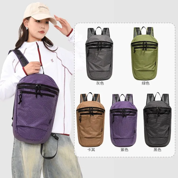 Tas Selempang Wanita Bahan Nylon Motif Print Warna Hijau Kapasitas Besar Grosir Import