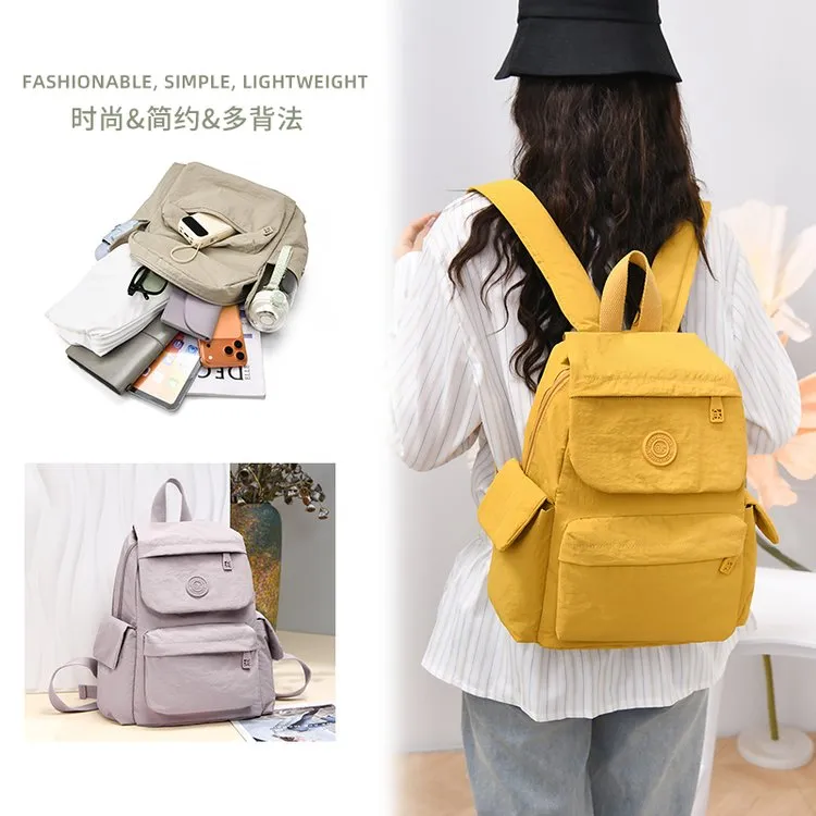 Tas Ransel Bahan PU Sintetis Tekstur Halus Grosir