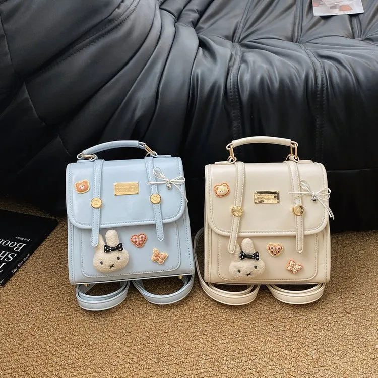 Tas Selempang Wanita Bahan PU Sintetis Motif Polkadot Model Flap Grosir Import Kode 9033-1