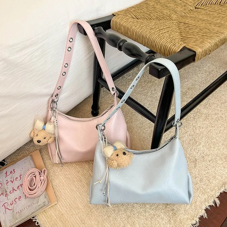 Tas Selempang Wanita Bahan PU Sintetis Tekstur Halus Grosir