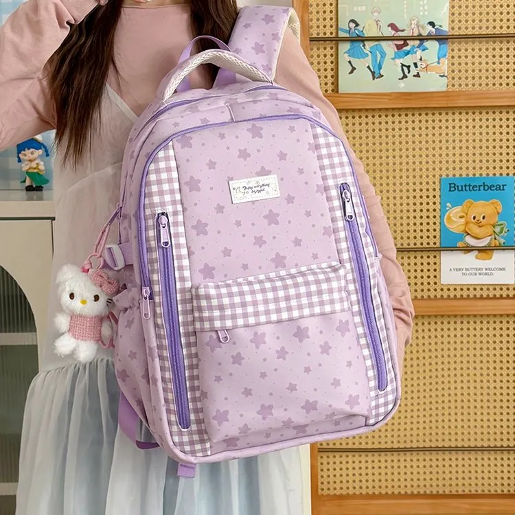 Tas Ransel Wanita Bahan Nylon Resleting Grosir Import