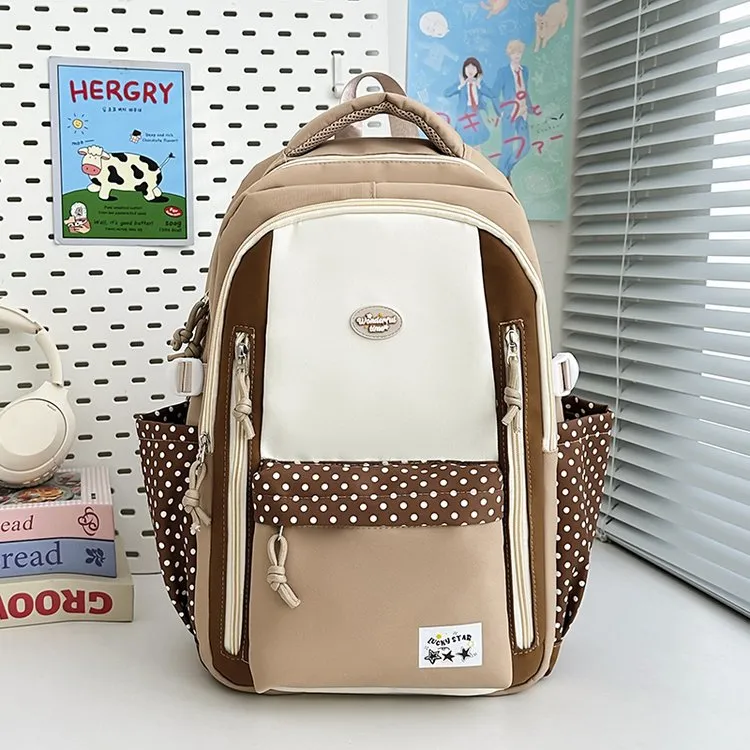 Tas Ransel Wanita Bahan Nylon Resleting Grosir Import