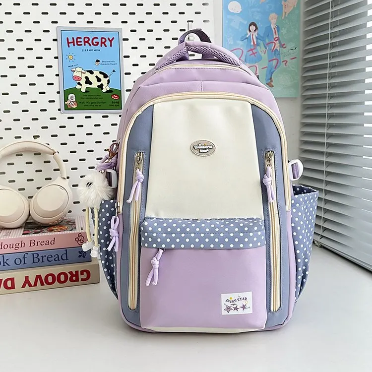Tas Ransel Wanita Bahan Nylon Resleting Grosir Import