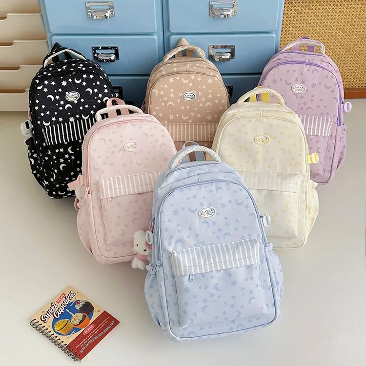 Tas Ransel Wanita Bahan Nylon Resleting Grosir Import