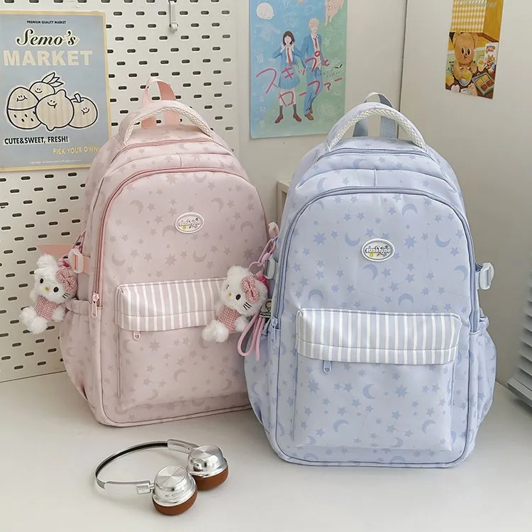 Tas Ransel Wanita Bahan Nylon Resleting Grosir Import