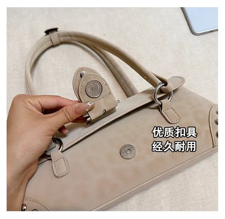 Tas Selempang Wanita Bahan PU Sintetis Motif Print Bentuk Kotak Tali Lebar Pilihan Reseller