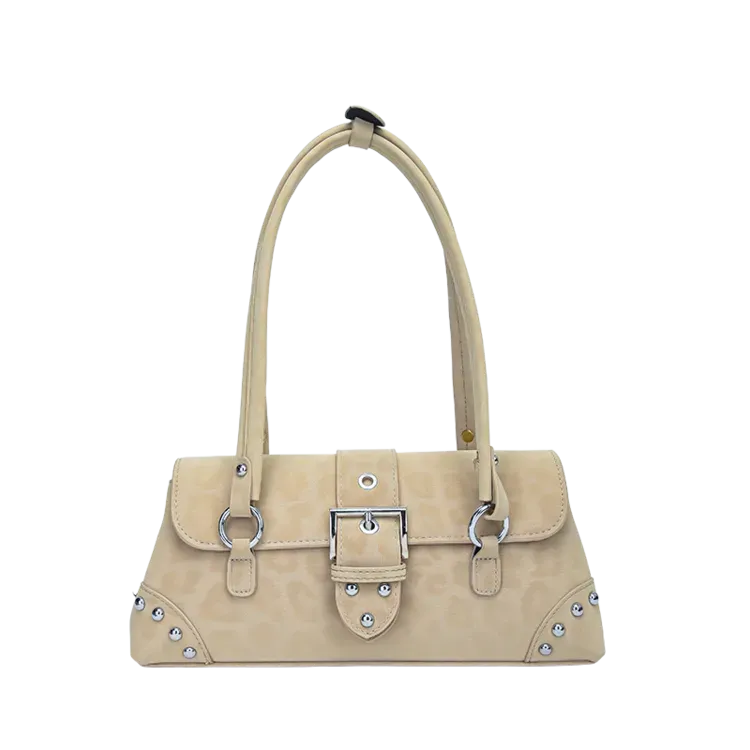Tas Selempang Wanita Bahan PU Sintetis Motif Print Bentuk Kotak Tali Lebar Pilihan Reseller