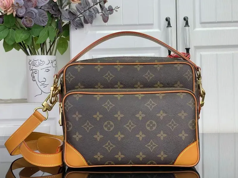 Tas Selempang Wanita Bahan PU Sintetis Motif Print Warna Kuning Bentuk Kotak Resleting Grosir