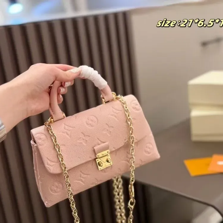 Tas Selempang Wanita Bahan PU Sintetis Motif Print Warna Pink Bentuk Kotak Tali Grosir Import