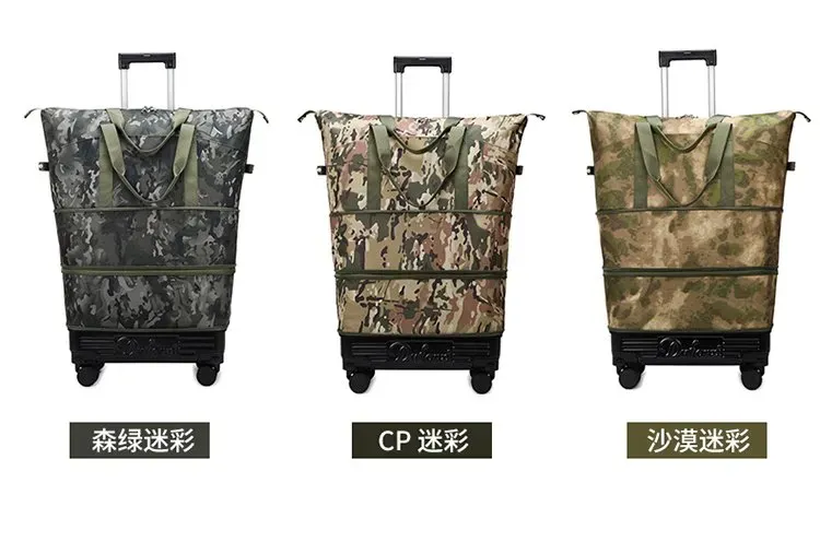 Tas Selempang Wanita Bahan Nylon Motif Camouflage Bentuk Kotak Tali Lebar Grosir Import