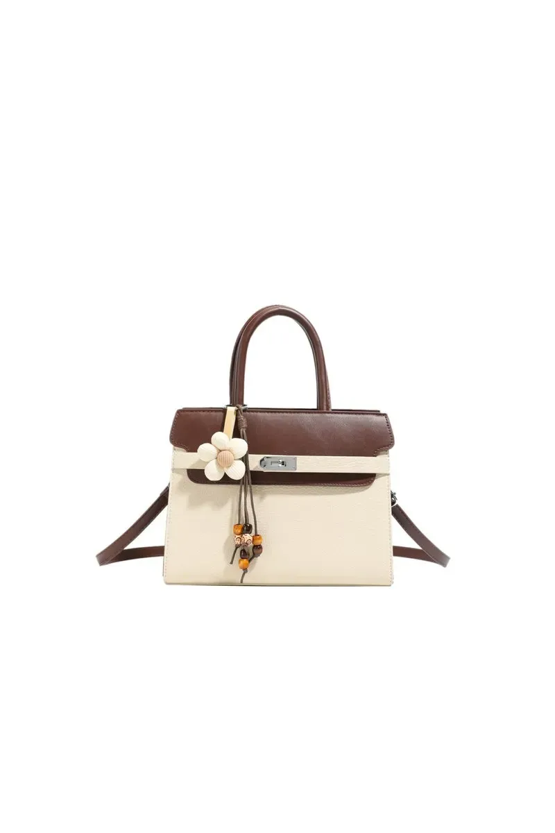 Tas Selempang Wanita Bahan PU Sintetis Polos Warna Hitam Bentuk Kotak Tali Resleting Grosir
