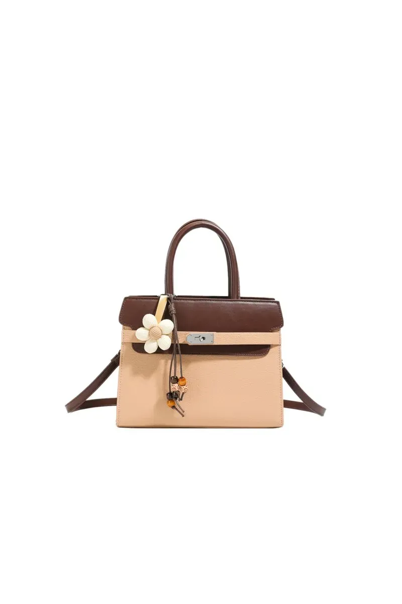 Tas Selempang Wanita Bahan PU Sintetis Polos Warna Hitam Bentuk Kotak Tali Resleting Grosir