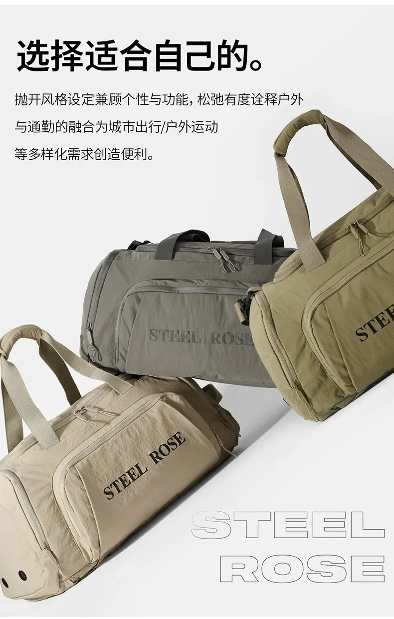 Tas Ransel Wanita Bahan Nylon Polos Bentuk Kotak Tali Lebar Kapasitas Besar untuk Travel