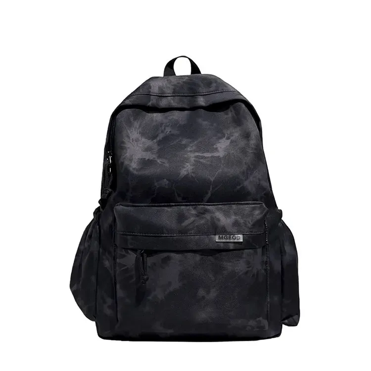 Tas Ransel Wanita Bahan Oxford Motif Print Warna Putih Bentuk Kotak Tali Panjang Grosir Import