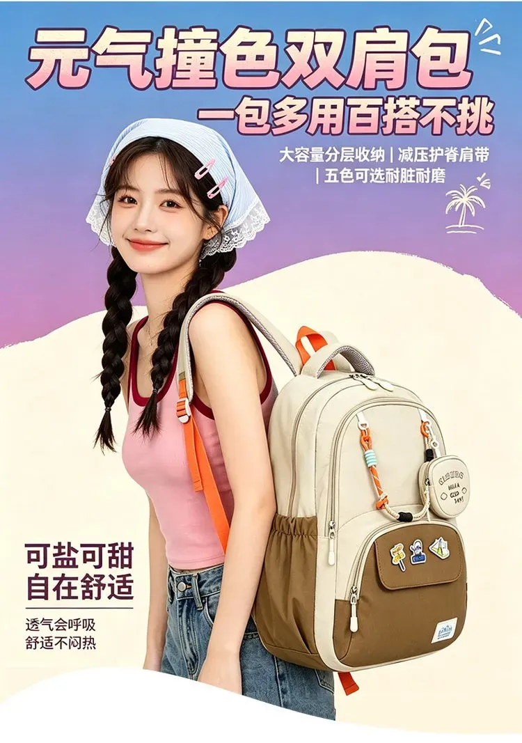 Tas Selempang Wanita Bahan Oxford Motif Print Warna Hijau Resleting Grosir Import