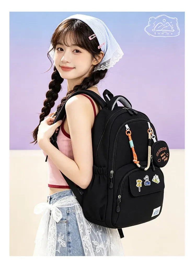 Tas Selempang Wanita Bahan Oxford Motif Print Warna Hijau Resleting Grosir Import