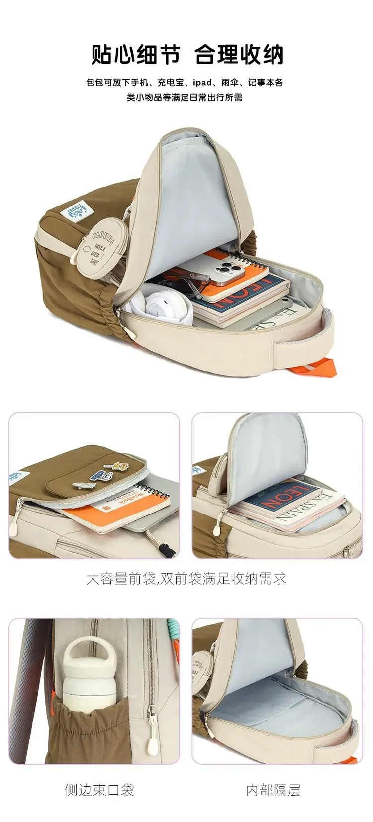 Tas Selempang Wanita Bahan Oxford Motif Print Warna Hijau Resleting Grosir Import