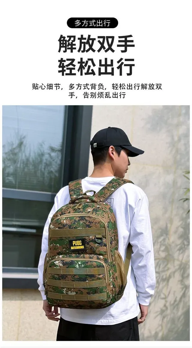 Tas Ransel Wanita Bahan Oxford Motif Print Warna Hijau Bentuk Kotak Tali Lebar Grosir Import