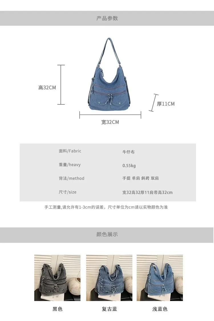 Tas Ransel Wanita Bahan Oxford Warna Biru Kapasitas Besar Resleting Grosir Import