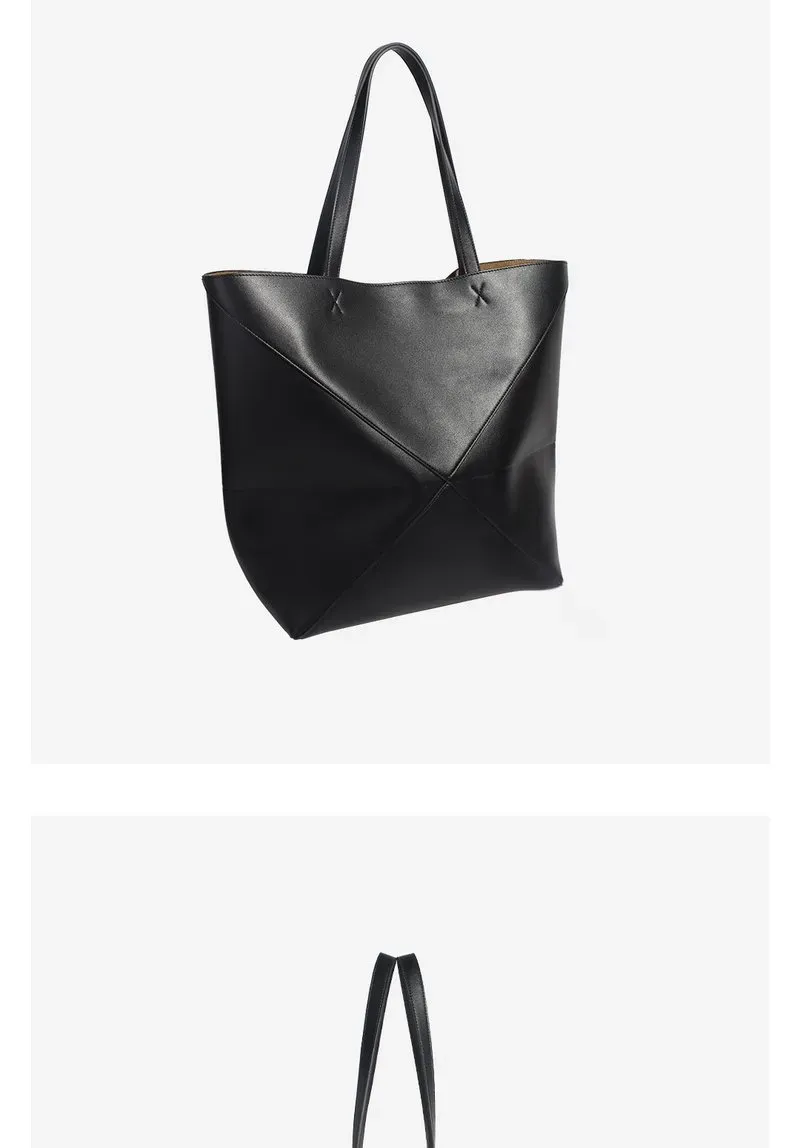 Tas Bahu Wanita Polos Warna Hitam Bentuk Kotak Tali Lebar Resleting Grosir Import