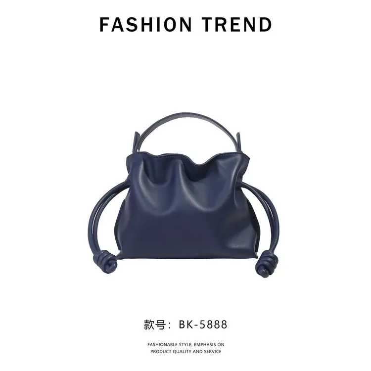 Tas Selempang Wanita Bahan PU Sintetis Polos Warna Beige Bentuk Kotak Tali Serut Grosir Import