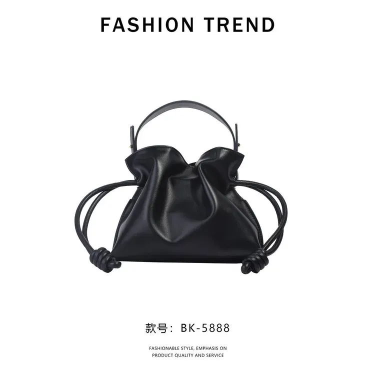 Tas Selempang Wanita Bahan PU Sintetis Polos Warna Beige Bentuk Kotak Tali Serut Grosir Import