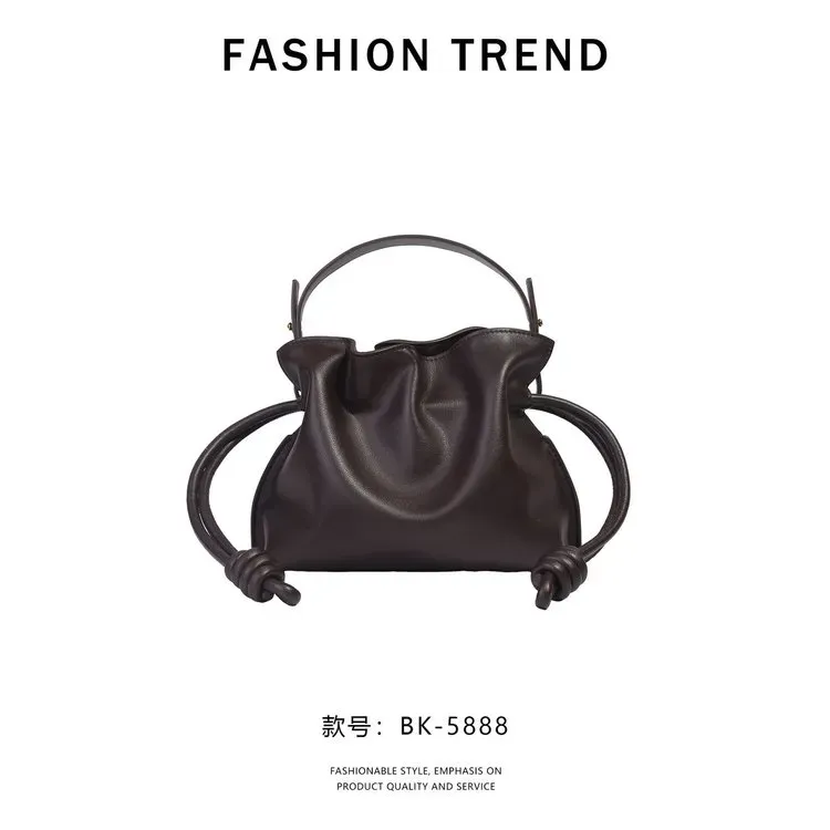 Tas Selempang Wanita Bahan PU Sintetis Polos Warna Beige Bentuk Kotak Tali Serut Grosir Import