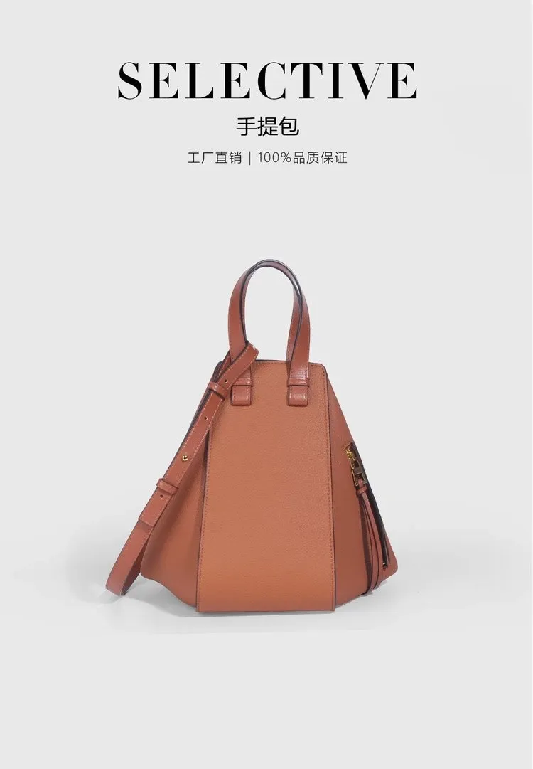 Tas Selempang Wanita Bahan PU Sintetis Polos Bentuk Kotak Tali Lebar Resleting Warna Cokelat