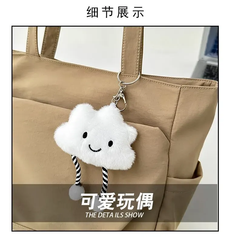 Tas Selempang Wanita Bahan Nylon Polos Bentuk Kotak Tali Lebar Resleting Stok China