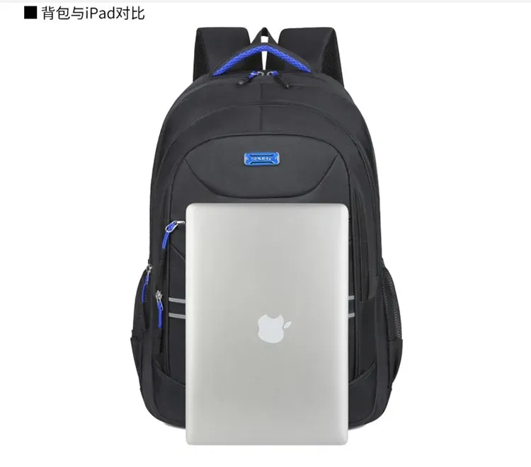 Tas Ransel Wanita Bahan Oxford Polos Warna Hitam Bentuk Kotak Tali Lebar Model Import