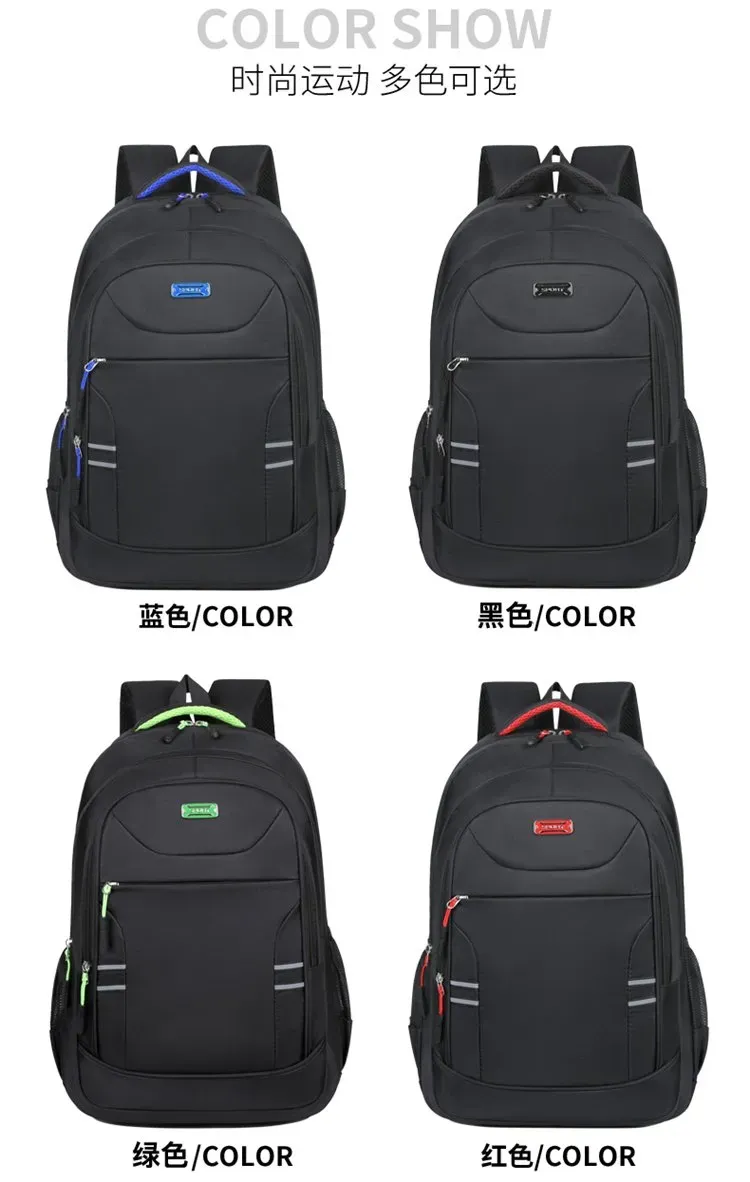 Tas Ransel Wanita Bahan Oxford Polos Warna Hitam Bentuk Kotak Tali Lebar Model Import