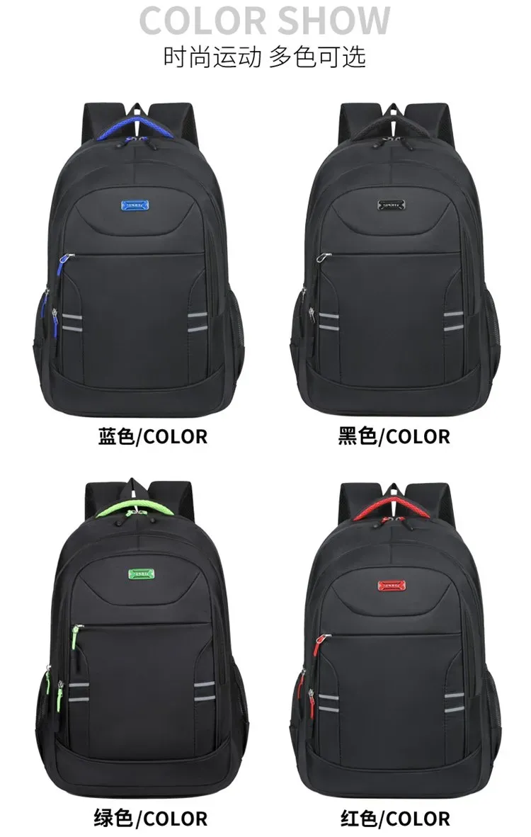 Tas Ransel Wanita Bahan Oxford Polos Warna Hitam Bentuk Kotak Tali Lebar Model Import