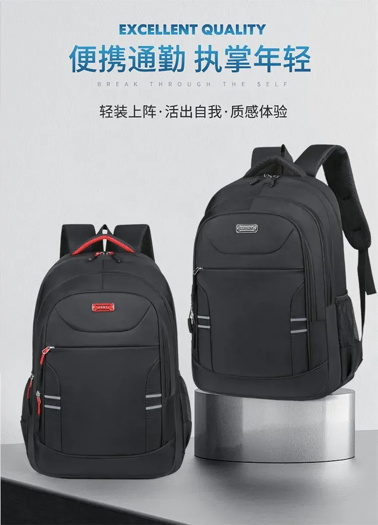 Tas Ransel Wanita Bahan Oxford Polos Warna Hitam Bentuk Kotak Tali Lebar Model Import
