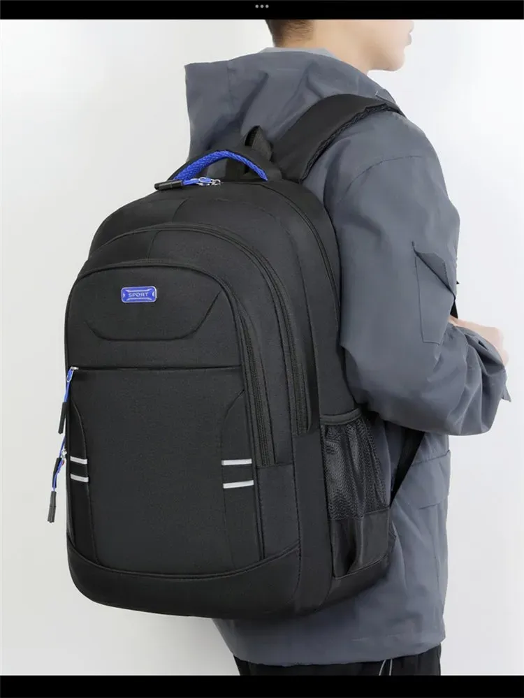 Tas Ransel Wanita Bahan Oxford Polos Warna Hitam Bentuk Kotak Tali Lebar Model Import