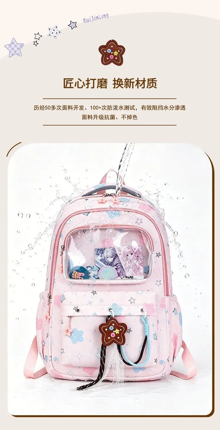 Tas Selempang Wanita Bahan Oxford Motif Print Warna Putih Bentuk Kotak Tali Grosir Import