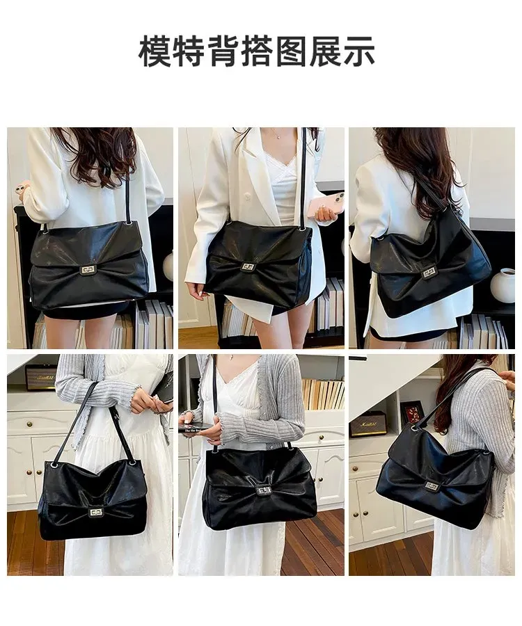 Tas Ransel Wanita Bahan PU Sintetis Polos Warna Hitam Bentuk Kotak Tali Panjang Grosir Import