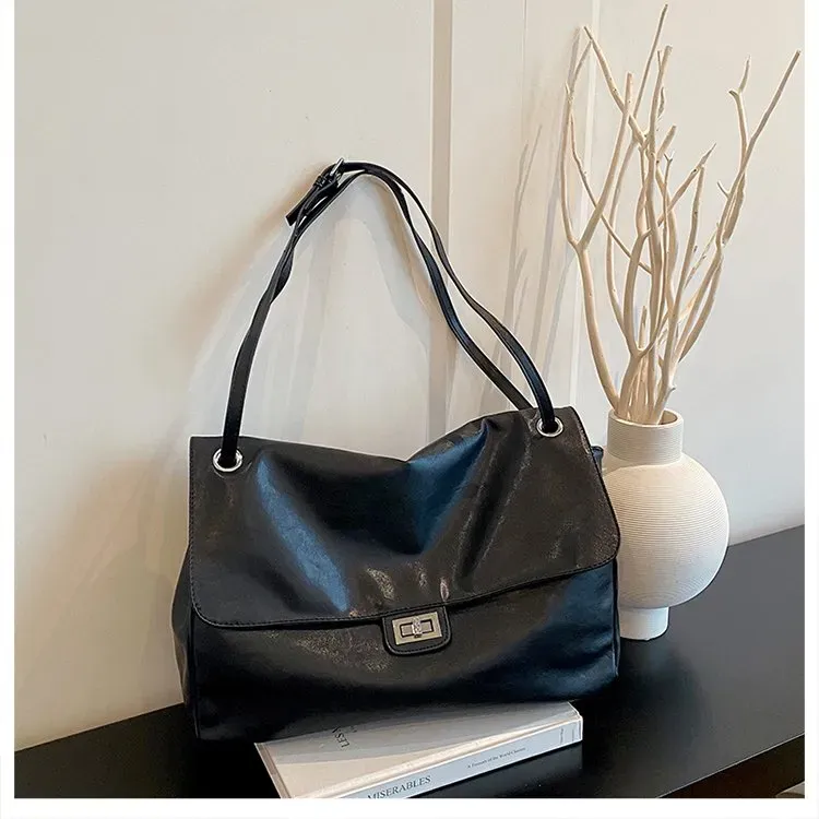 Tas Ransel Wanita Bahan PU Sintetis Polos Warna Hitam Bentuk Kotak Tali Panjang Grosir Import