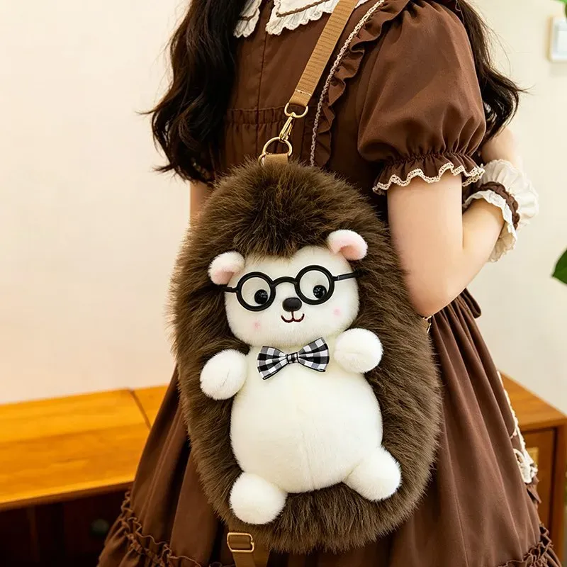 Tas Ransel Anak Bahan PU Sintetis Polos Warna Putih Bentuk Bulat Tali Panjang Grosir Import