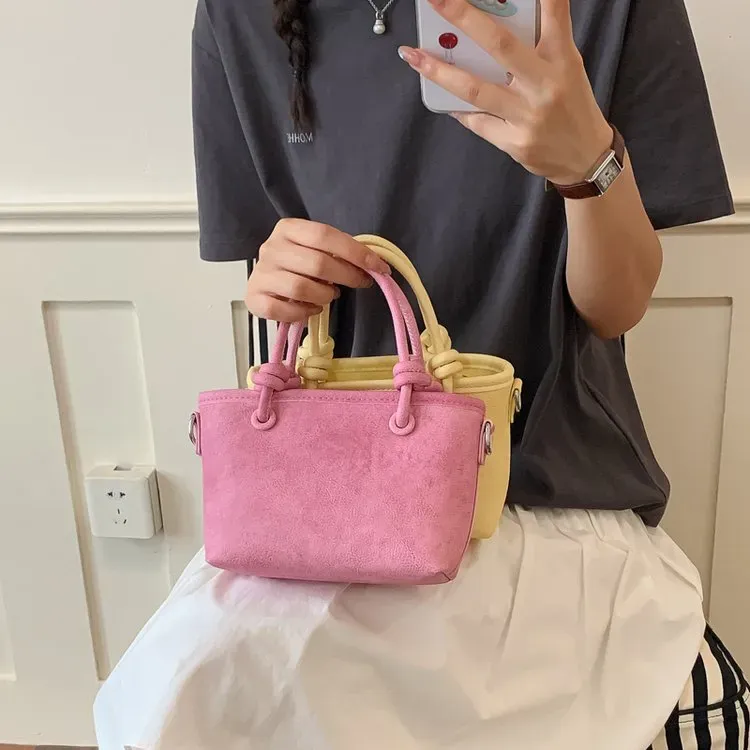 Tas Selempang Wanita Bahan PU Sintetis Polos Warna Hitam Bentuk Kotak Tali Resleting Grosir