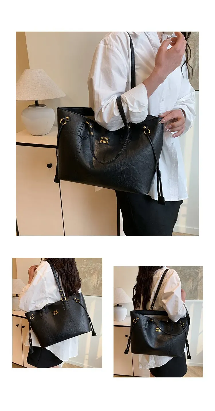 Tas Selempang Wanita Bahan PU Sintetis Polos Bentuk Kotak Tali Panjang Resleting untuk Reseller