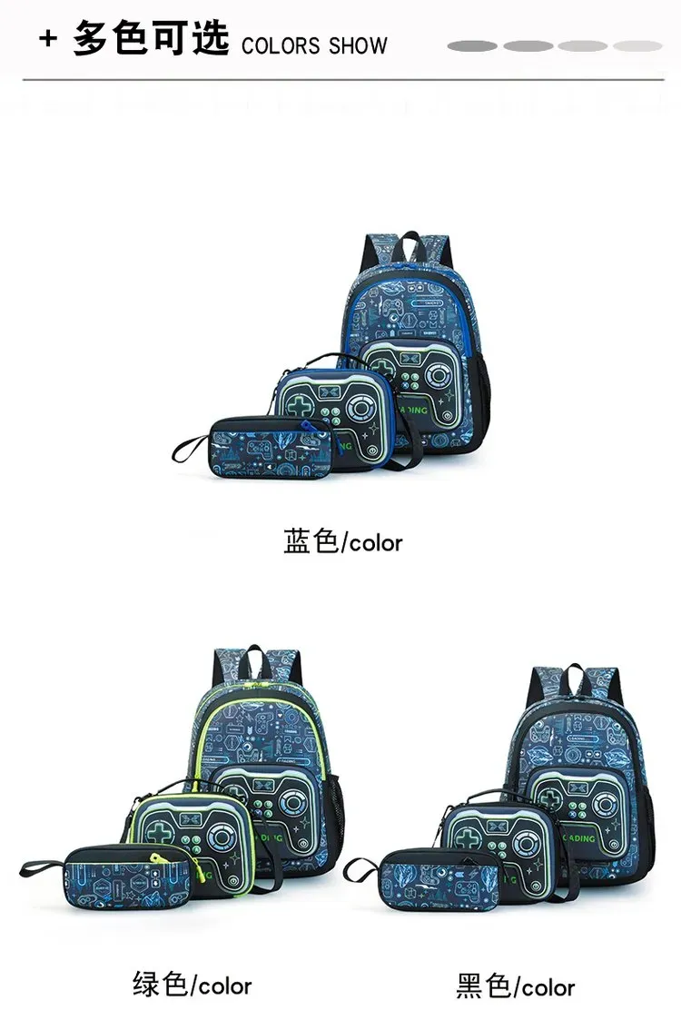 Tas Selempang Pria Bahan Oxford Motif Print Warna Biru Bentuk Kotak Tali Panjang Grosir Import