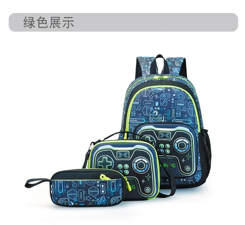 Tas Selempang Pria Bahan Oxford Motif Print Warna Biru Bentuk Kotak Tali Panjang Grosir Import