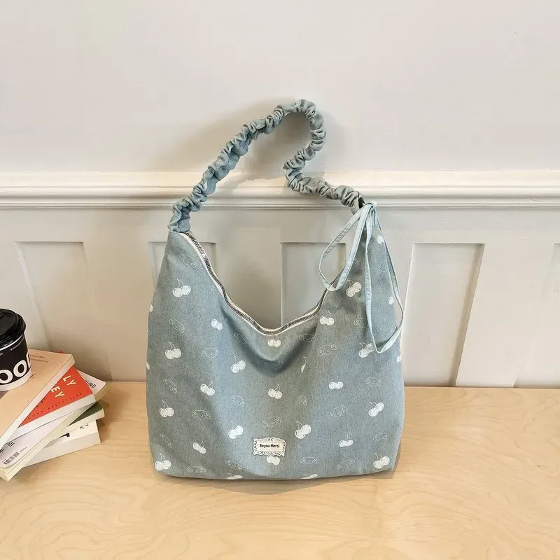 Tas Selempang Wanita Bahan PU Sintetis Motif Polkadot Warna Putih Bentuk Kotak Grosir Import