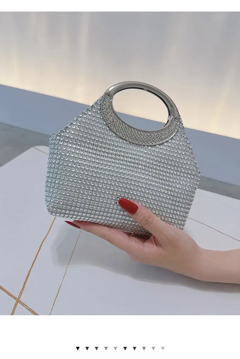 Tas Selempang Wanita Bahan PU Sintetis Motif Print Warna Silver Bentuk Kotak Resleting Grosir