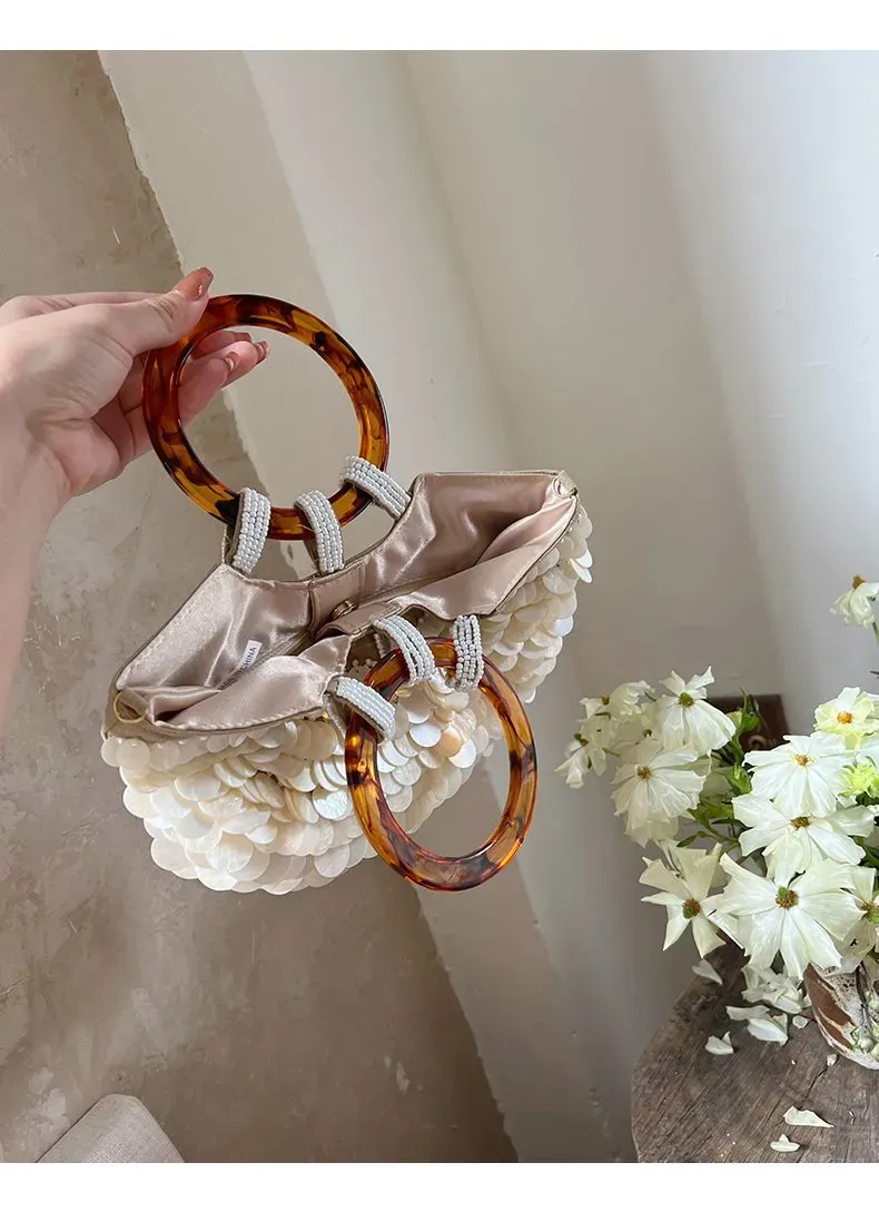 Tas Selempang Wanita Bahan PU Sintetis Motif Print Bentuk Crescent Tali Lebar Grosir Import