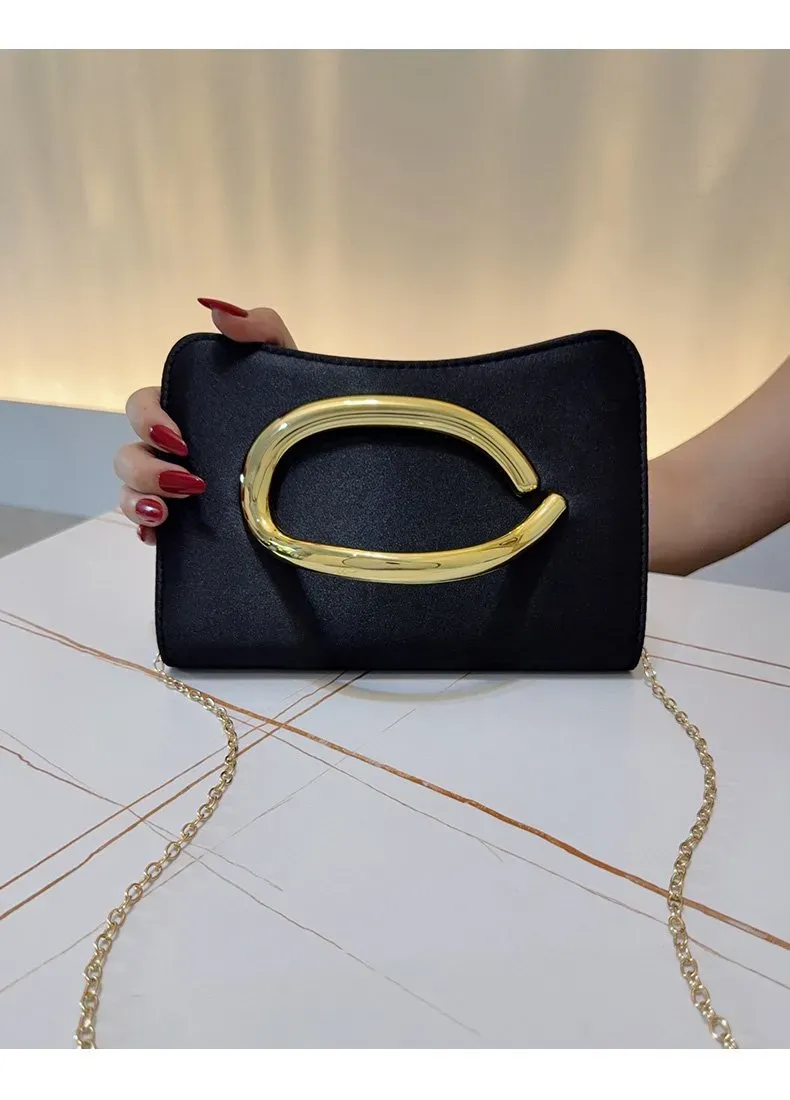 Tas Selempang Wanita Bahan PU Sintetis Motif Print Warna Hitam Bentuk Kotak Grosir Import
