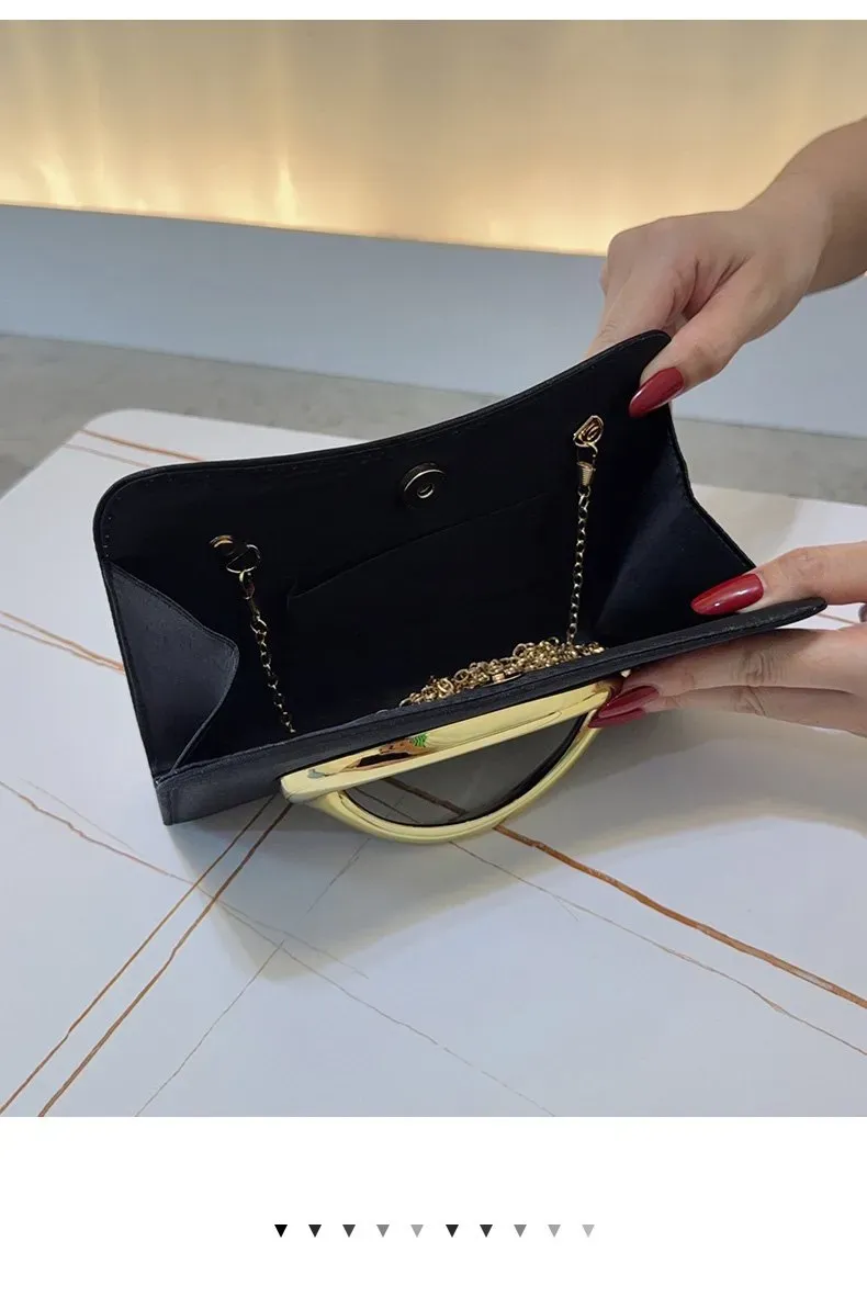 Tas Selempang Wanita Bahan PU Sintetis Motif Print Warna Hitam Bentuk Kotak Grosir Import