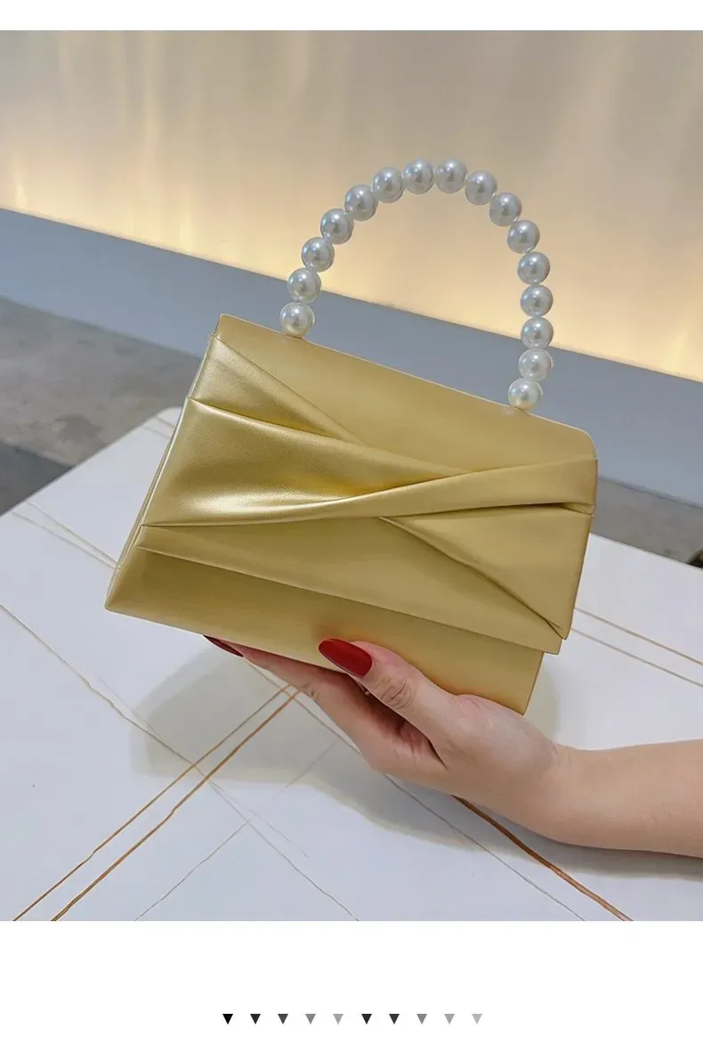 Tas Selempang Wanita Bahan PU Sintetis Polos Warna Kuning Bentuk Kotak Tali Harga Grosir