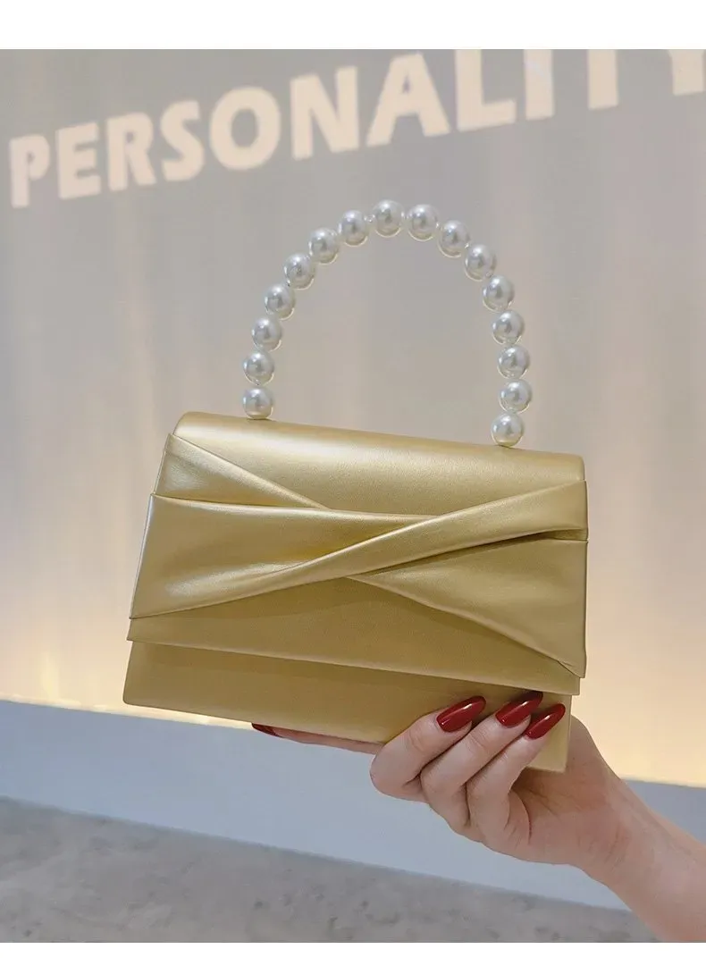 Tas Selempang Wanita Bahan PU Sintetis Polos Warna Kuning Bentuk Kotak Tali Harga Grosir